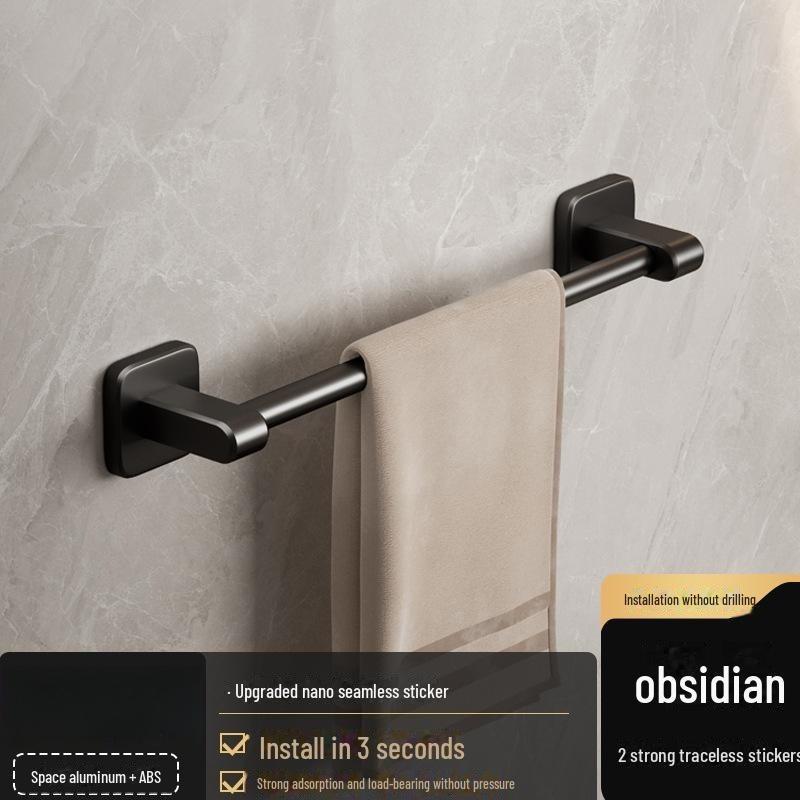 

Алюмінієва вішалка для рушників без ударів: Сховище та органайзер для ванної кімнати 40cm чорний оливкового кольору