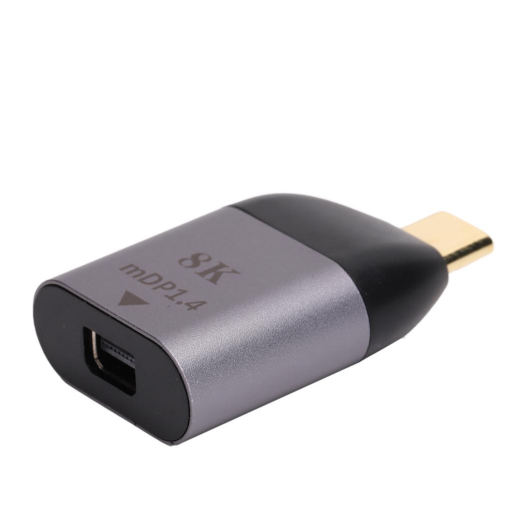 TypeC To Mini DP1.4 Adapter Aluminum Alloy Portable 8K Converter Electronic Components