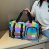 Große faltbare Reisetasche Damen Wasserdichte Gepäck-Organizer-Tasche Trocken-Nass-Trennung Reise Schulter-Tragetasche Handtasche