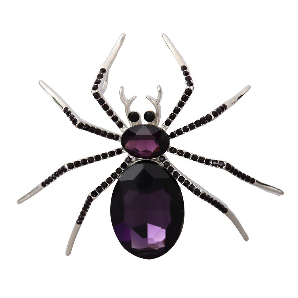 Baroque Luxury Beautiful Spider Insect Design Brooch for Men and Women, Jewelry Accessories, Holiday Party Gift