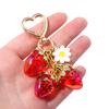 Women'S Bag Pendant Delicious Fruit Strawberry Pendant Couple Keychain Cute Strawberry Charm Key Ring Clothing Accessories