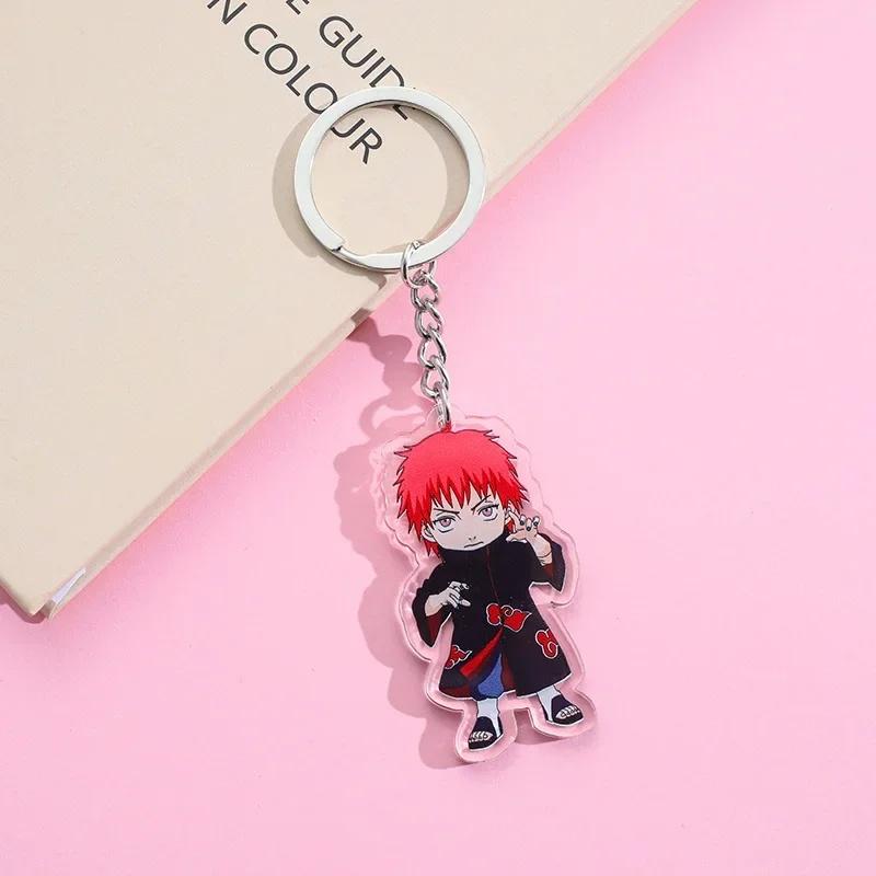 Naruto anime peripherals acrylic keychains toys cartoon schoolbags adorable plus exquisite tiny keychains present