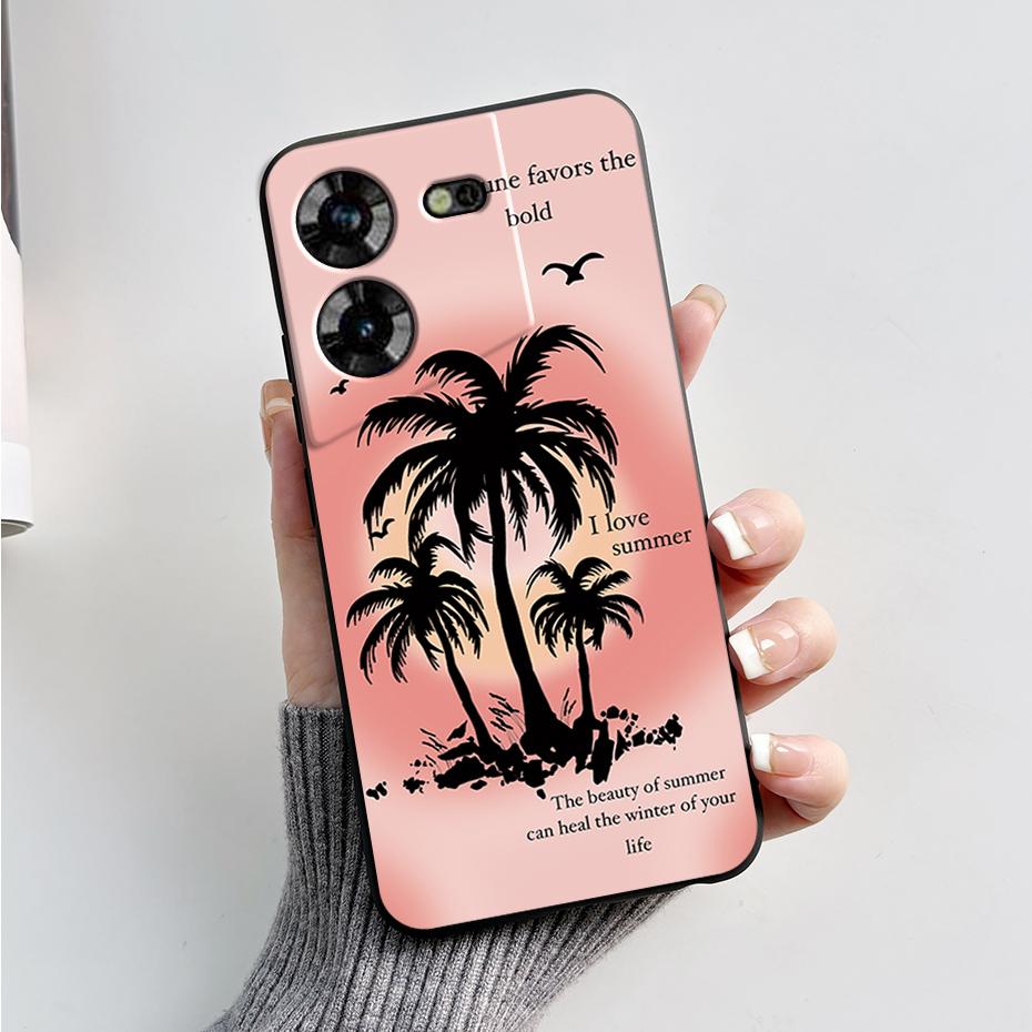 For Tecno Pova 5 Case LH7n Silicone Phone Case Stylish Pattern Slim Soft Black Funda Cover For Tecno Pova 5 4G 2023 Pova5 Capa