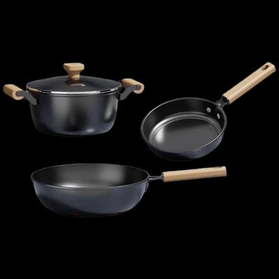Chui Da Huang Blacksmith 3-Piece Cookware Set