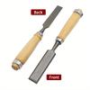 1set Including 4pcs 8/12/16/20mm Comfortable Beech Handle Wood Chisel with Wood Handles - Ergonomic Wood Carving Tools DIY