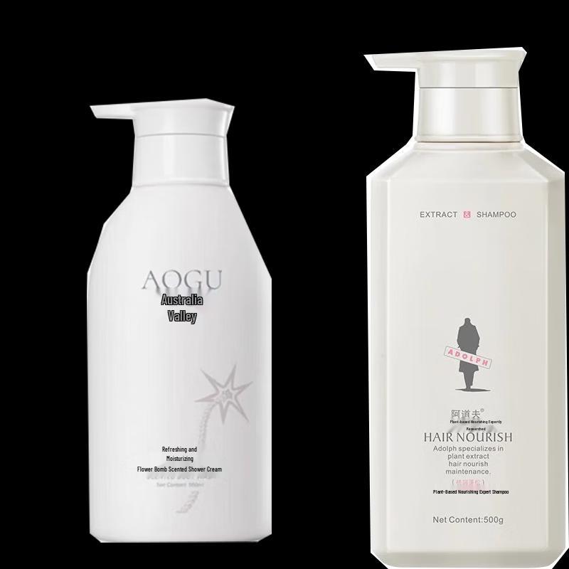 Adolph Nourishing Shampoo & Flower Bomb Shower Gel Set