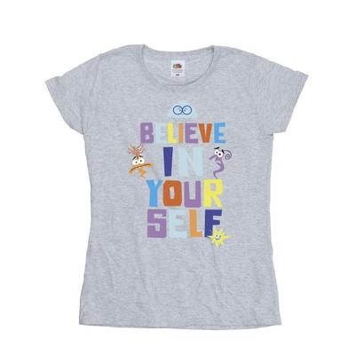 Alles steht Kopf 2 Damen/Damen Glaube an dich T-Shirt