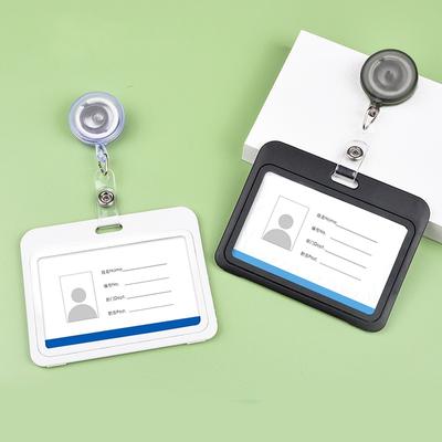 1Gb Plastikāta karšu vāciņu somas Sievietēm Vīriešiem Studentu autobusa karte Ievelkams Izvelkams žetonu turētājs Biznesa Kredītkartes Bankas ID kartes futrālis