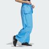 adidas Parachute Tracksuit Bottoms Solid Color Minimalist Water-Resistant Sports Casual Pants Women Bottoms Blue JJ1580