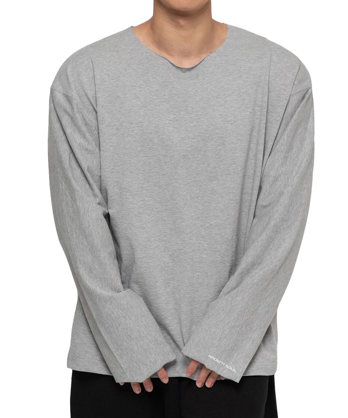 Adent Soul Heavy Cotton Cut Oversized Long Sleeve (Melange) Xl