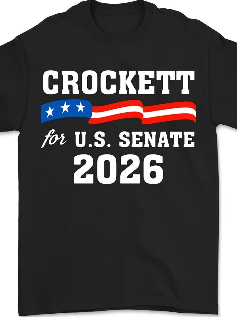 Jasmine Crockett for Texas 2026 Senate US Senator Campaign Retro Unisex T-Shirt Same Style for Men And Women 2025 Summer