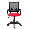 Ergonomic Office Chair - PIQUERAS Y CRESPO - Vianos - Red - Black Mesh - Bali Fabric