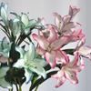 DIY Craft Artificial Flower Branch Real Touch Lifelike Simulated Flower Decor Handmade Plastic Floral Arrangement