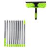 2 In 1 Washing Window Cleaning Squeegee Long Duster Window Wiper Ceiling Duster  Car Glass