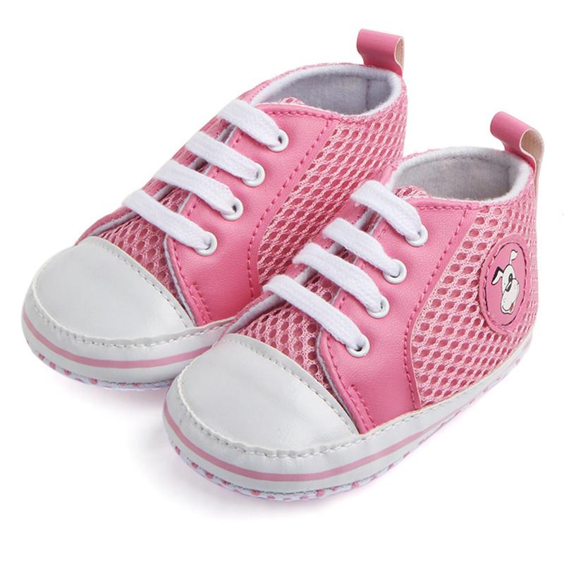 Baby Breathable Shoes Canvas Shoes Sports Sneakers Newborn Shoes Infant Toddler Soft Sole Anti-slip
