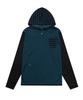 KAIFAI Panel Stripe Long Sleeve Hoodie (Blue) K26Qb223
