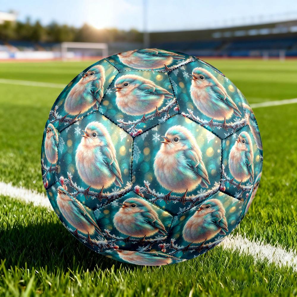 1pc Winter Songbird Size 5 Soccer Ball Professional Lightweight Durable Match Training Football Indoor &Outdoor Sports BallTraining Ball y82