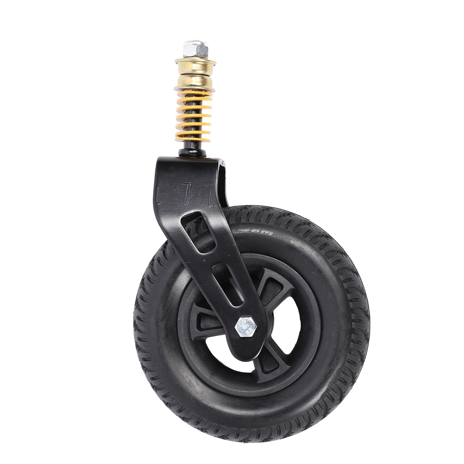 

Wheelchair front wheels, 7-inch solid front casters, 360-degree PU wheels with shock-absorbing springs for wheelchairs, industrial casters