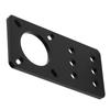 NEMA 17 Anodized Aluminum Stepper Motor Mounting Plate 3D Printer Accessories(Black)