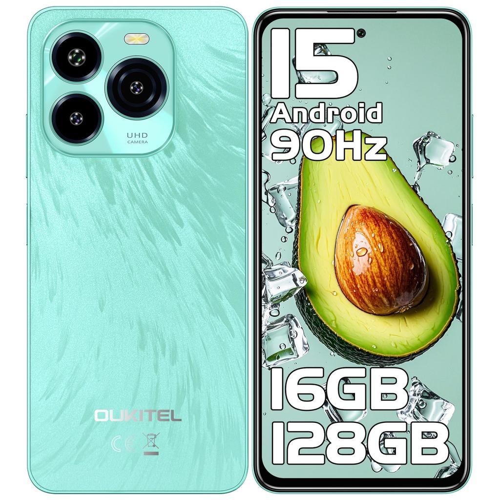 Smartphone OUKITEL C65 Android 15, Display 6.7" HD+ 90Hz, 16GB+128GB/1TB, Fotocamera 50MP, 5150mAh