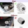 Bling Tire Valve Caps, 4 Pack Handmade Crystal Rhinestone Tire Caps Universal Bling Car Accessories for Women Dustproof Bling Valve Stem Caps Cover