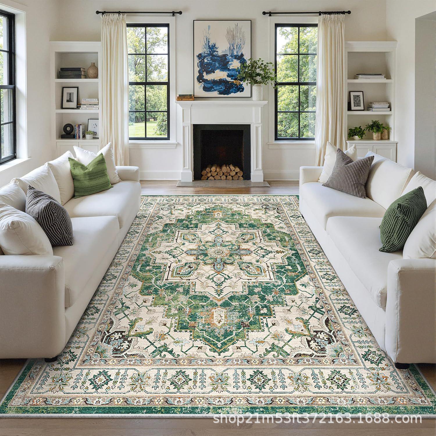 Large Persian-Style Moroccan Carpet for Luxury Living Room or Bedroom
