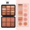 BSIMONE Makeup 18-Color Eyeshadow & Blush Palette Matte Shimmer Glitter Earth Tone Multi-Color Portable Eyeshadow Palette