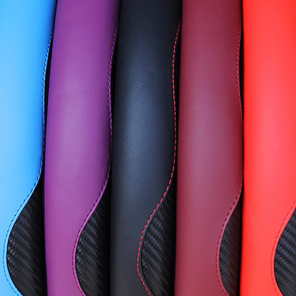 38CM Steering Wheel Cover Carbon Fiber Elastic Handle Sleeve Non Slip Steering Wheel Cover for Car Steering Wheel Cover