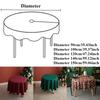 Ins Nordic Christmas Red and White Plaid Tablecloth Cotton and Linen Round Party Decoration Hotel Restaurant Placemat Reusable
