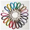 Woven Leather Cord Metal Keychain Pendant