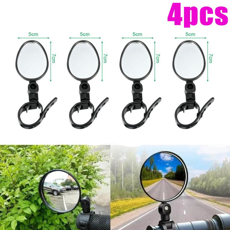 Bicycle Rearview Mirror 360 Rotate Adjustable Bike Rear View Mirror Wide-Angle Road Cycling Handlebar Universal MTB Accessories