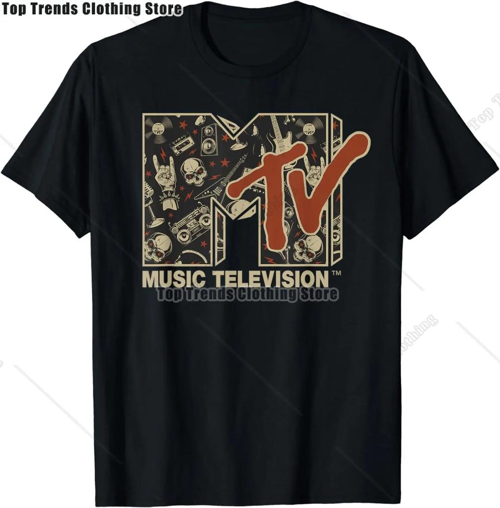 MTV Classic Logo Moster Design T- Shirts T-Shirt