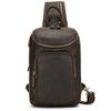 High Capacity Leather Chest Bag For Men Crossbody Bag Single Shoulder Bagpack Man Leather Travel Chest Bag Pack Genuine Leather