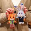 Disney Zootopia Pluszowa Zabawka Wisiorek Nick Wilde Judith Laverne Hopps Pluszowa Lalka Breloczek Urok dla Pary Prezent Urodzinowy Świąteczny