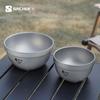Large Capacity Double-Layer Titanium Bowl - Heat Insulating, Food Grade, Ideal for Adults & Kids