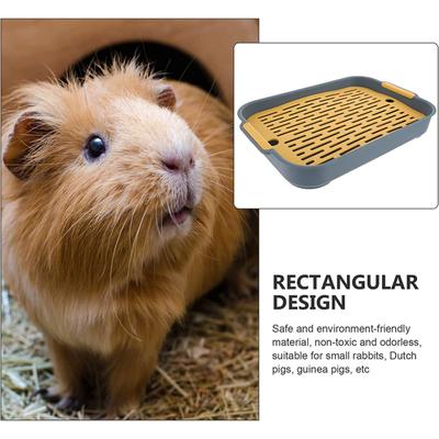Pet Toilet Anti-turnover Litter Box Trainer Corner Toilet Pet Cleaning Supplies For Rabbit