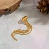 1/2Pcs Stainless Steel Non-piercing Clip Earrings Nickel-free Gold Color Long Tassel Drop Earrings For Women Statement Ear Cuffs