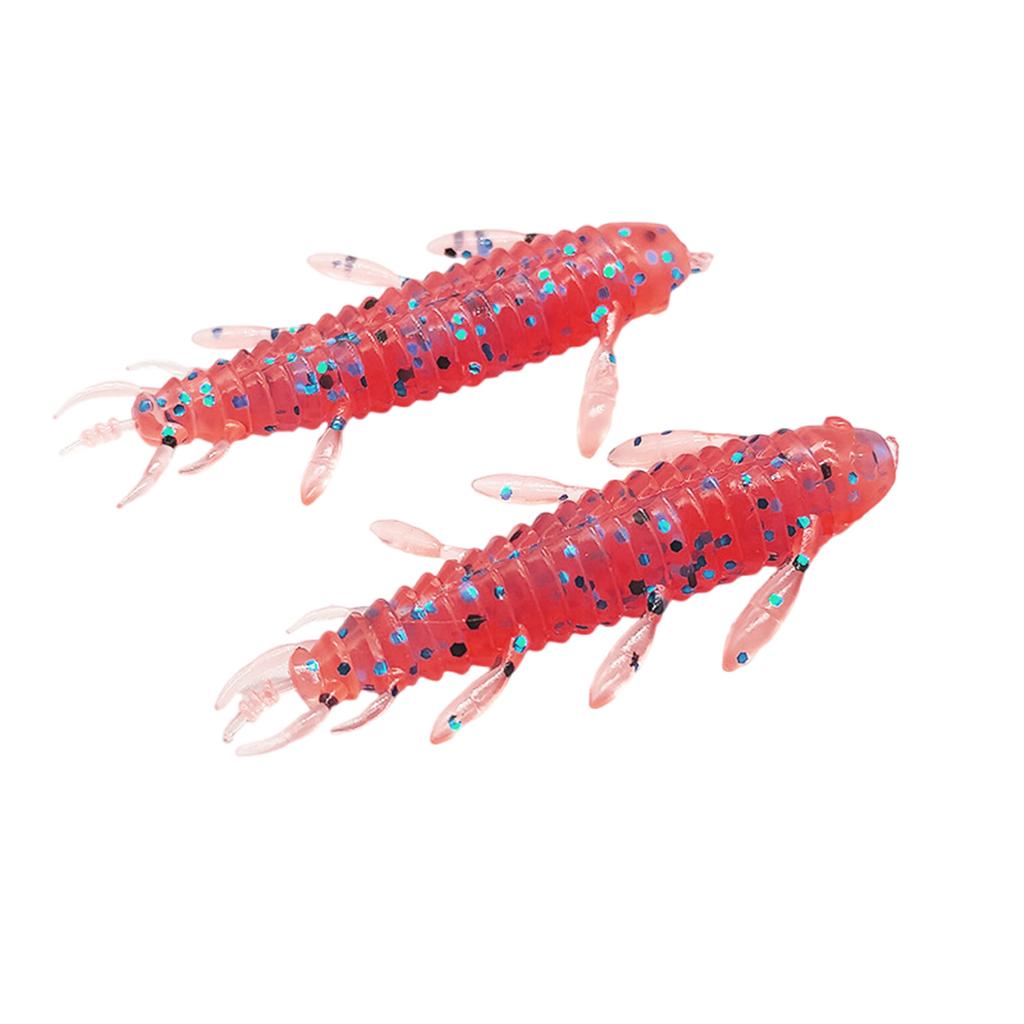 8Pcs Wacky Worms Fish Lures Bass Fishing Wacky Rigs Soft Plastic Lures Wacky Rigs Soft Worms Wacky Rigs Worms Baits Set