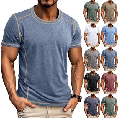 Herren T-Shirts Lässige Rundhals-T-Shirts für Männer Kurzarm Herren-T-Shirt Weiche Baumwoll-T-Shirts für Herren Bequeme Passform