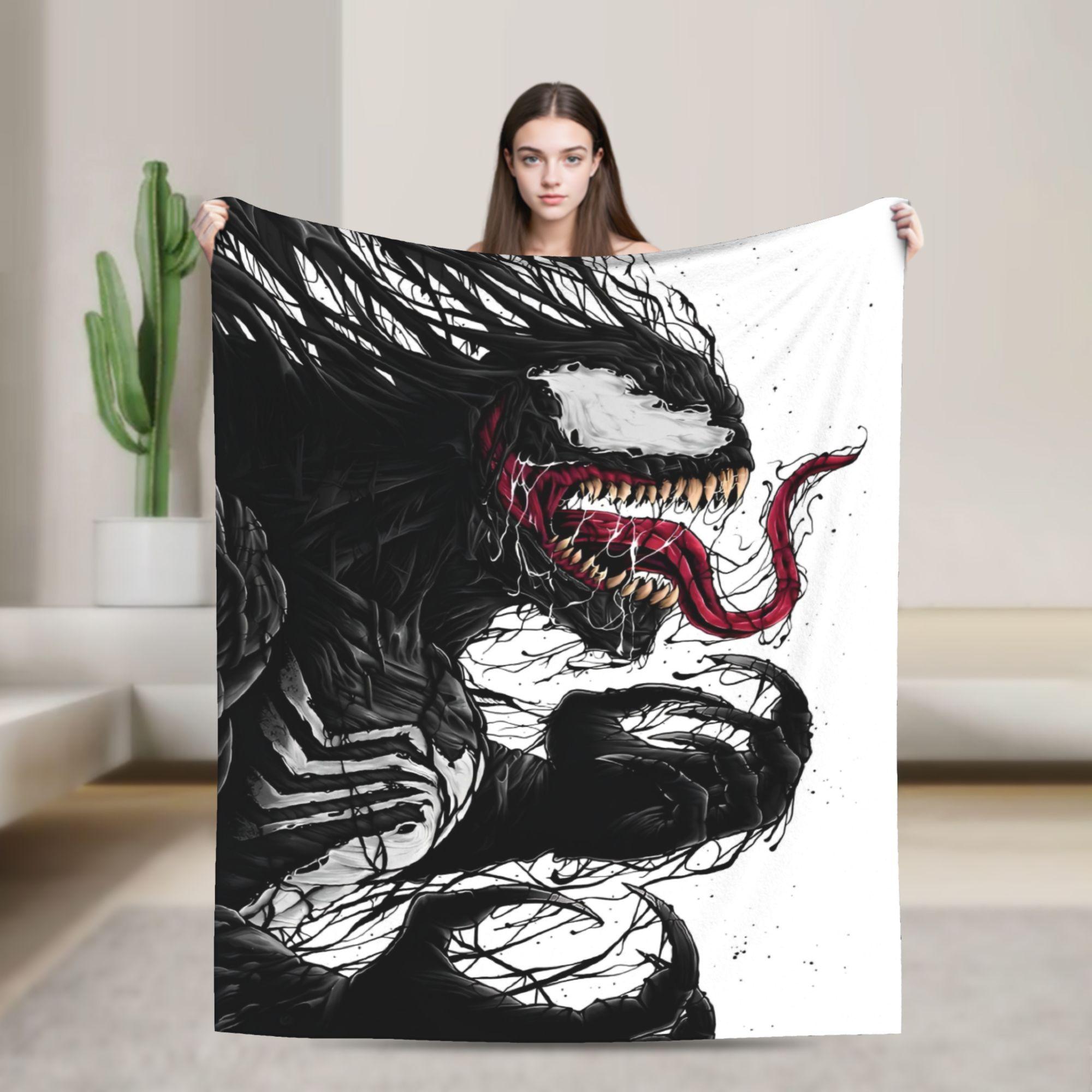 

Venom Blanket Warm Street Trend Plush Throw Blanket For Children Bedroom Flannel Bedspread Bed Cover 75cmx90cm