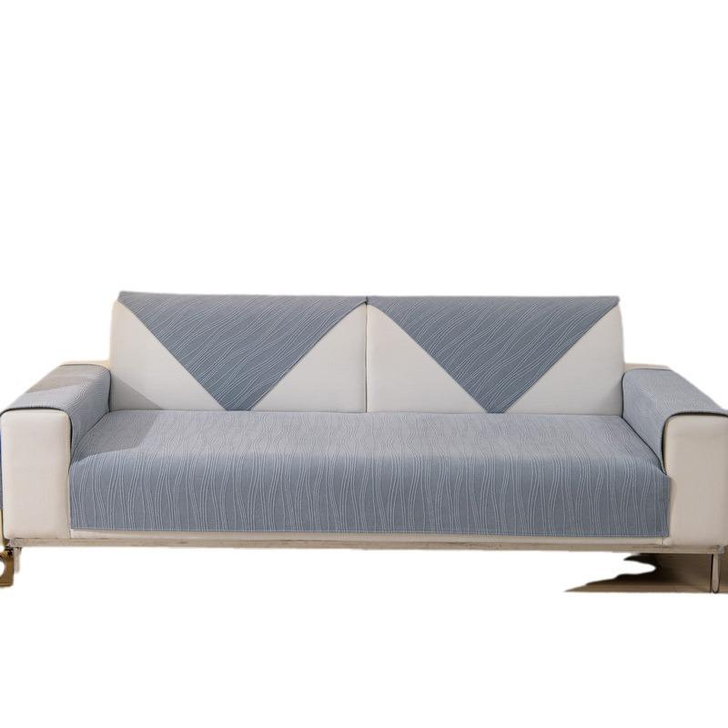 Four Seasons Universal Chenille Sofa Cushion Simple Modern Non-Slip Leather Sofa Cover Solid Color Sofa Cover