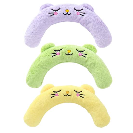 Interactive Pet Pillow With Built-in Bb Sound Device Soft Embroidered U-shaped Pet Neck Protector