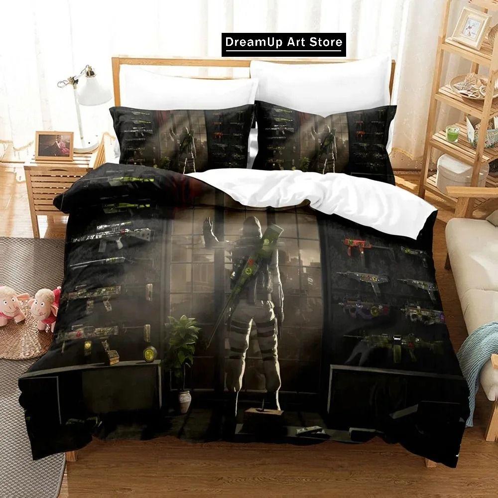 3D Print Fashion Shooting Game Csgo Bedding Set Boys Girls Twin Queen Full Size Duvet Cover Pillowcase Bed Adult Bedroom