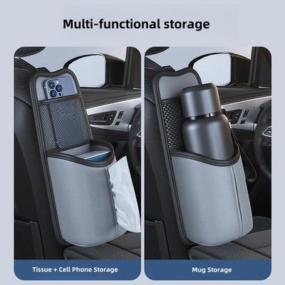 Pour Porte-Gobelet de Siège Auto Grand Porte-Bouteille d'Eau Porte-Gobelet Voiture Organisateur de Gobelets Isolés Tiroir Multifonctionnel Sac de Rangement