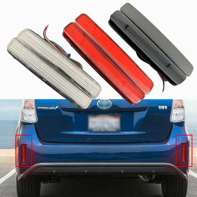 Car LED Rear Bumper Reflector Braking Lamp Fog Lights For Toyota NOAH VOXY 80 Pruis 40 Series