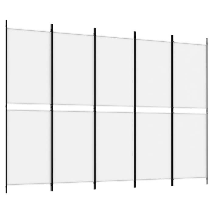 VidaXL Cloison de Séparation 5 Panneaux Séparateur de Pièce Pliable Diviseur Écran d'Intimité Paravent Décoration Salon 350218