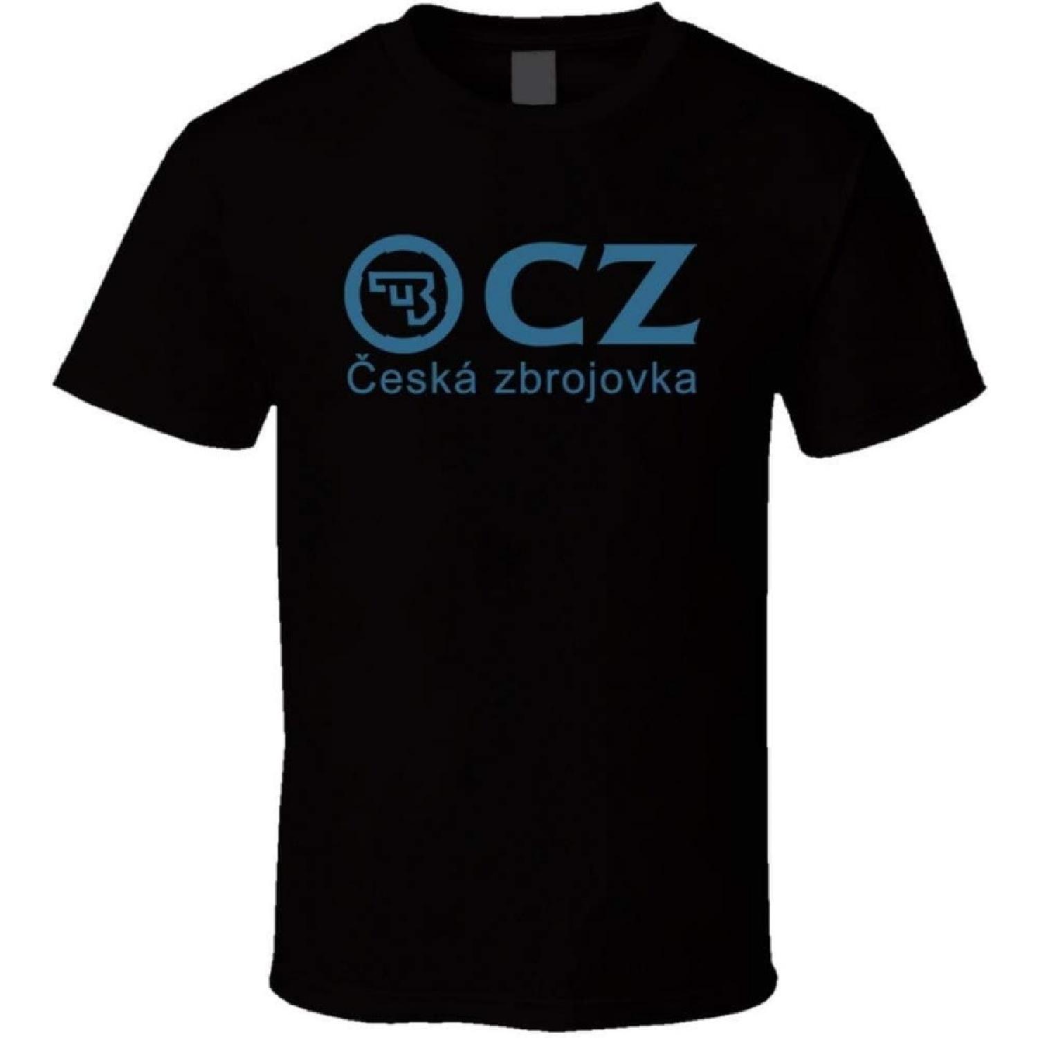 

YMZTDDE Black Tshirt Ceska T-Shirt Men Boy Zbrojovka T-Shirt Cz Tshirt Short Sleeve Top Tee S чёрный