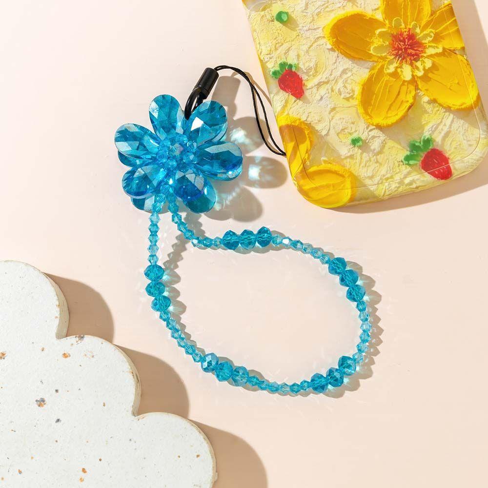 

Цепочка с цветком, ремешок для мобильного телефона, ремешок для сотового телефона, цепочка для мобильного телефона, ремешок с хрустальными каменными бусинами