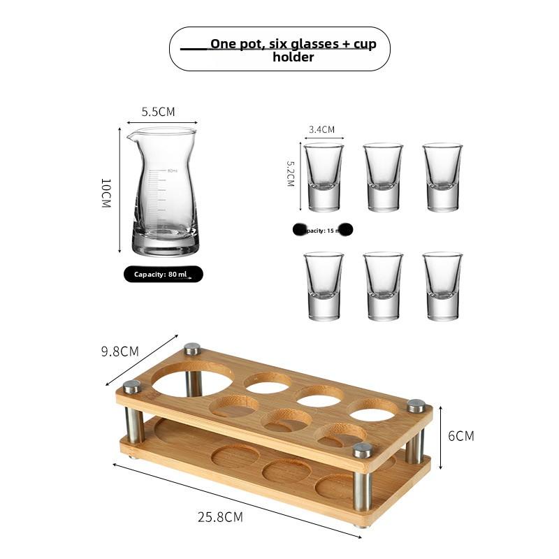 Luxury Small Whiskey Glasses Set Home Use Bullet Cup Pouring Vessel Premium Quality Glassware for Fine Wine And Spirit Tasting
