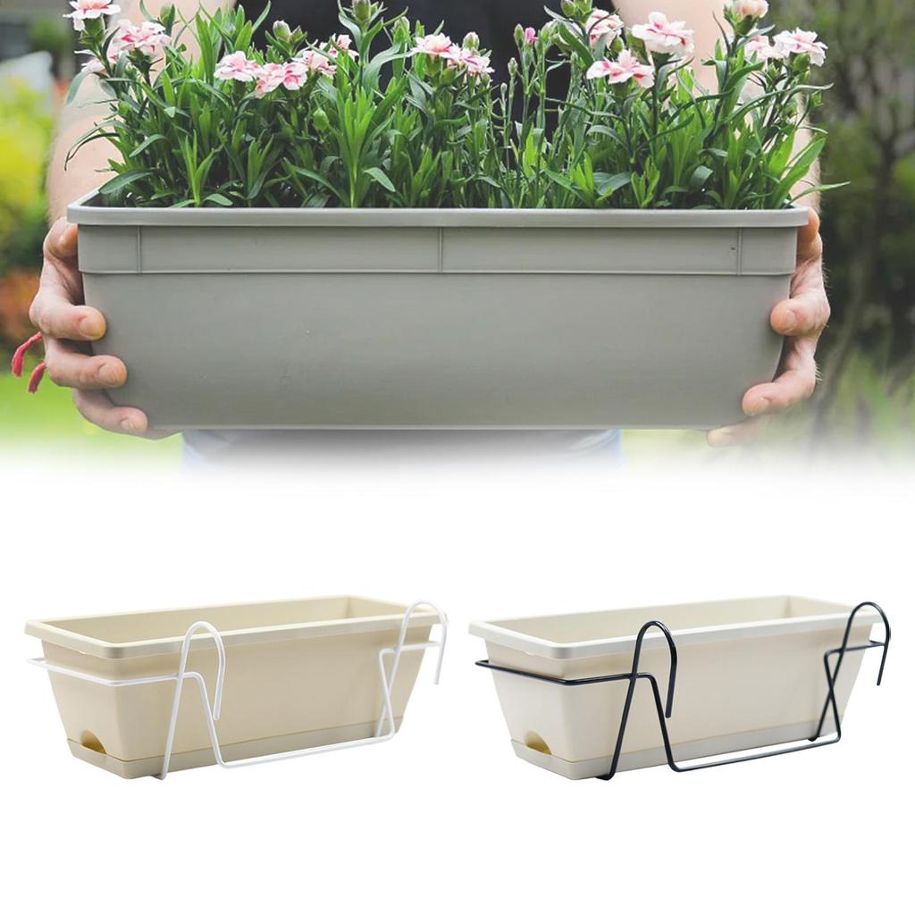 Hanging Planter for Balcony, Railing Hanging Flower Pot, Railing Fence Planter, Plant Basket for Patio Indoor Outdoor Garden